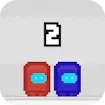 Pixel Us Red and Blue 2